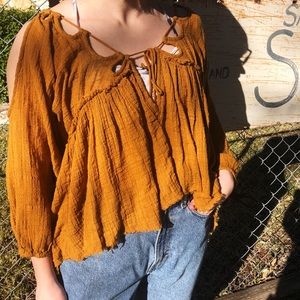 Free People mustard top
